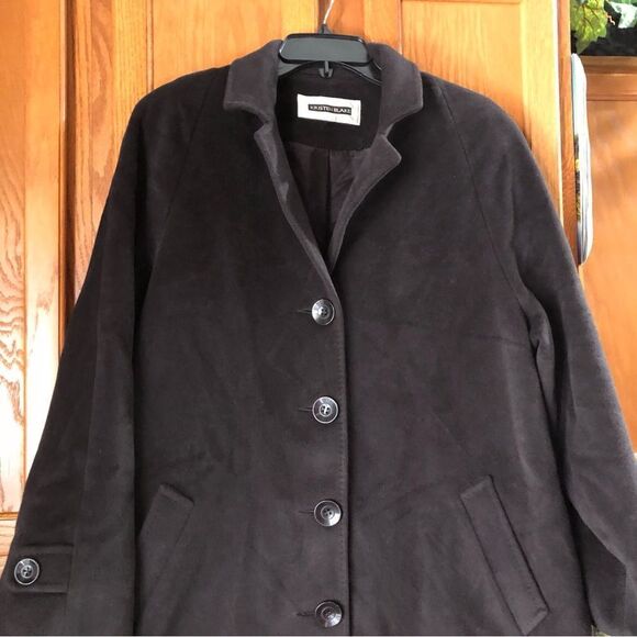 Kristen Blake Studio Collection Brown Angora Wool Blend Buttons Jacket Coat - 16 - Picture 3 of 14